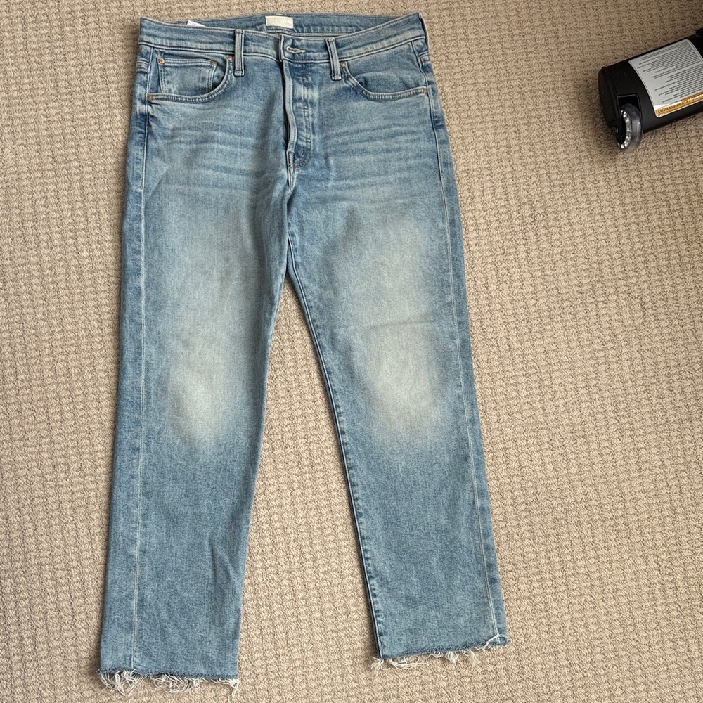 Women’s mother Light Blue Straight-Leg Jeans